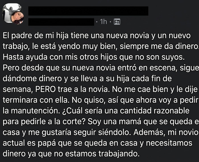 El novio que se queda en casa también necesita que lo mantengan
