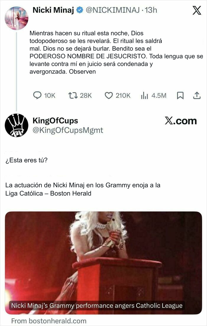 Hipocresía y blasfemia