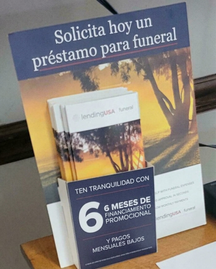 Visto en un funeral