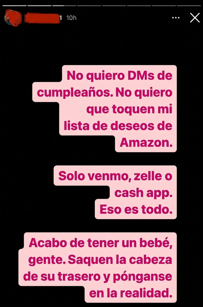 Solo dinero por mi cumple