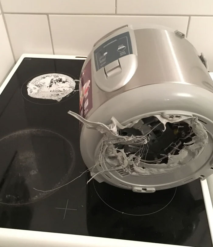Creo que mi madre no entiende como funciona su arrocera