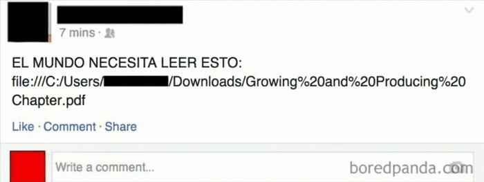 Alguien necesita aprender a usar internet