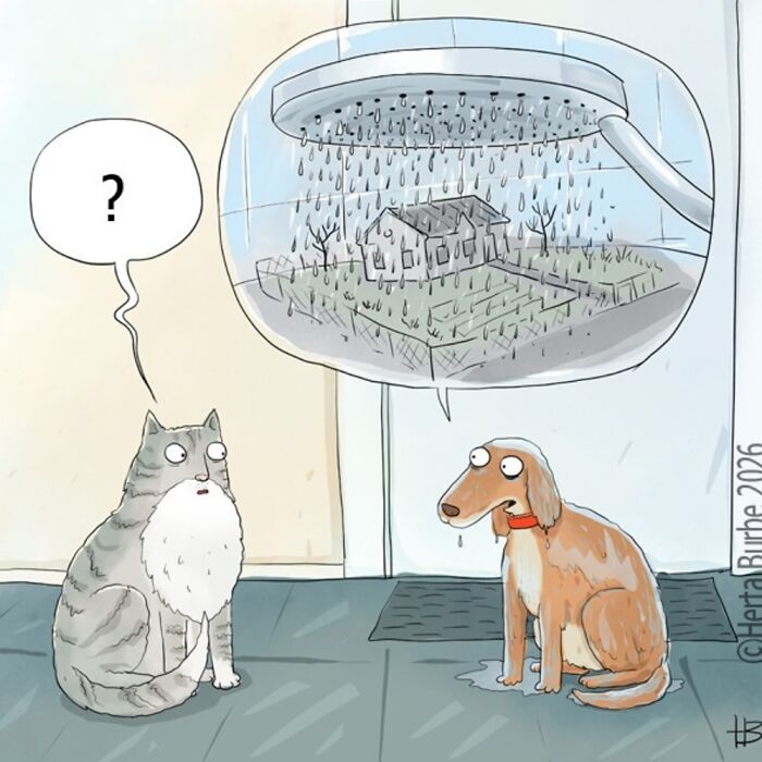 50 Beautiful Cat Comics By This Artist That Show Why Humans Feel So Deeply Connected To These Animals