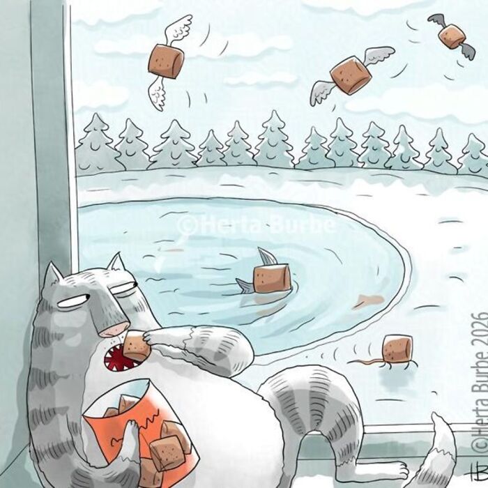 50 Beautiful Cat Comics By This Artist That Show Why Humans Feel So Deeply Connected To These Animals