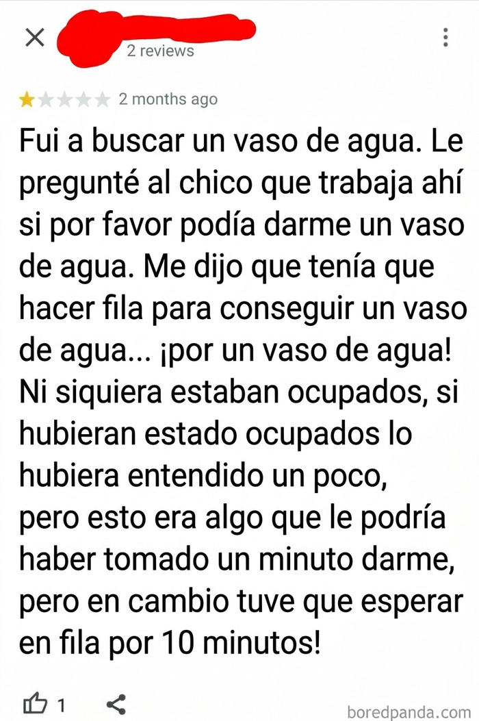 Un vaso de agua en Starbucks es literalmente gratis; simplemente espera en la maldita fila como todo el mundo