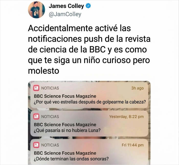Captura de pantalla de notificaciones de ciencia divertidas para relajarte