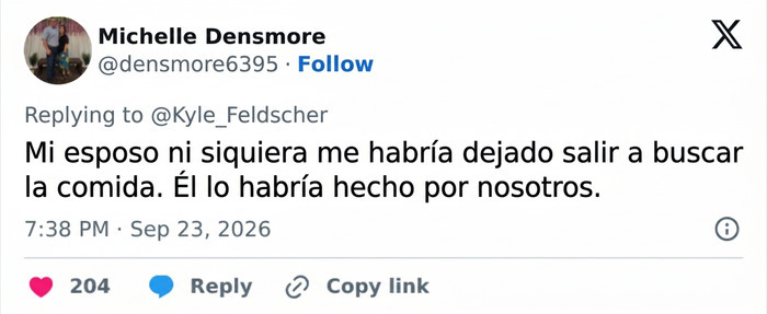 Critica en redes a la forma de tratar a su esposa por parte de un esposo desatento
