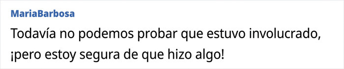 Opinión de usuario sobre la sospecha de que el jefe estuvo involucrado Opinión de usuario sobre la sospecha de que el jefe estuvo involucrado