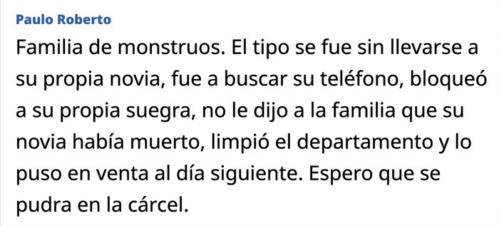 Comentario indignado sobre las acciones del novio tras recibir una llamada que nadie querría recibir. Comentario indignado sobre las acciones del novio tras recibir una llamada que nadie querría recibir.