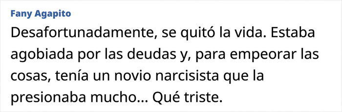 Comentario en redes sociales que analiza la triste situación de una hija bajo la presión de un novio. Comentario en redes sociales que analiza la triste situación de una hija bajo la presión de un novio.
