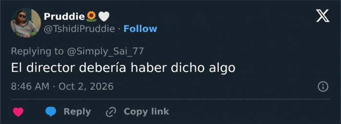 Publicaci&oacute;n en redes sociales sobre Florence Pugh y la opini&oacute;n de un usuario sobre su nueva serie de televisi&oacute;n