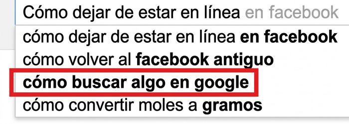 Captura de pantalla de sugerencias de Google con un error de busqueda divertido, personas que solo tenian 1 cosa que hacer