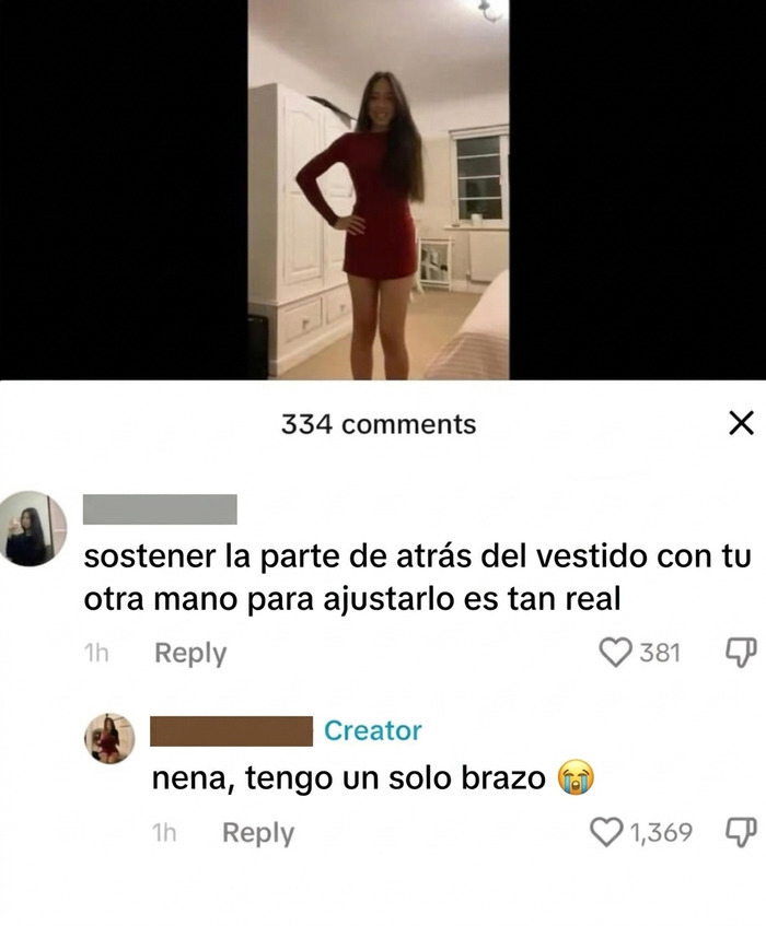 Comentario divertido en redes sociales que causa risa y vergüenza ajena