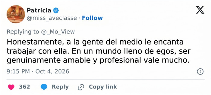 Publicación en redes que defiende a Gigi Hadid en la pasarela por su amabilidad y profesionalismo. Publicación en redes que defiende a Gigi Hadid en la pasarela por su amabilidad y profesionalismo.