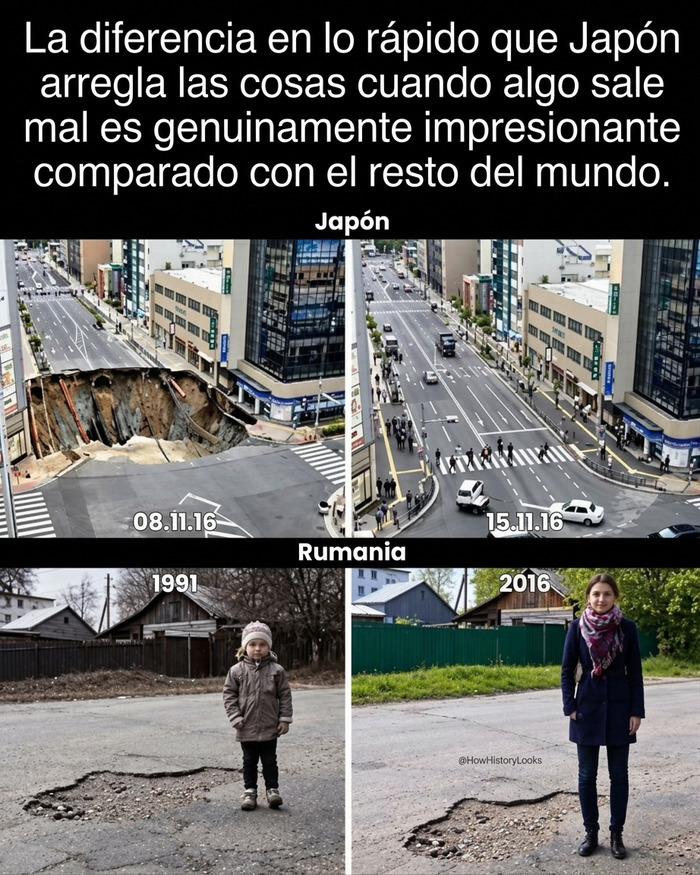 Comparativa de reparación de vías en J*pón y Rumania, datos curiosos e históricos.