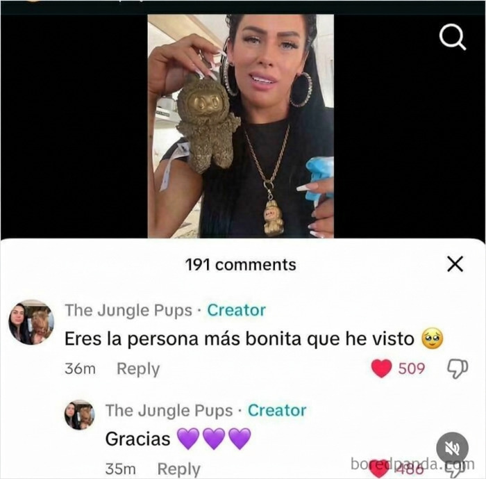 Mentirosos pillados haciéndose cumplidos a sí mismos desde la misma cuenta de creador en redes sociales.
