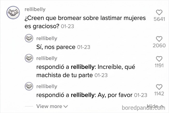 Usuario de TikTok respondiéndose a sí mismo por error, parte de mentirosos pillados