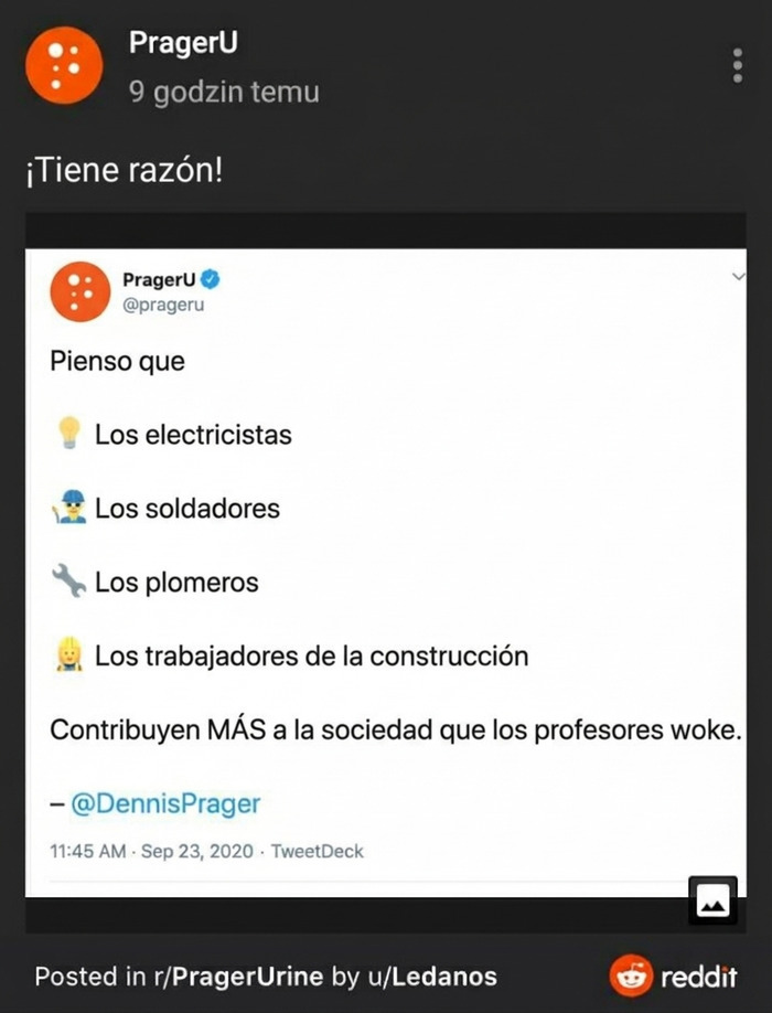 Publicación de Twitter compartida por mentirosos pillados en contradicciones absurdas.