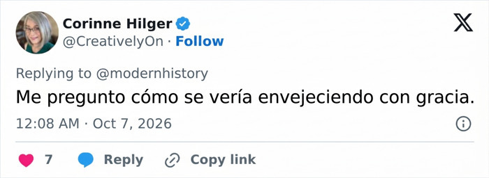 Comentario en Twitter sobre el nuevo aspecto de Megan Fox y el envejecimiento.