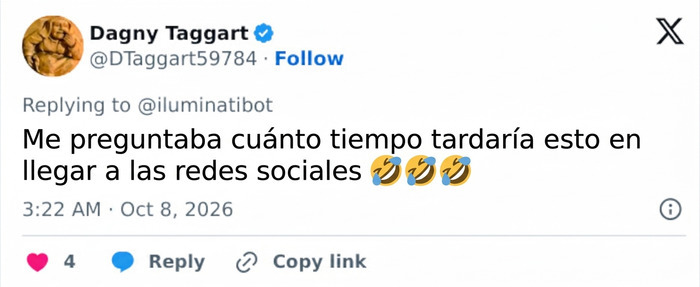 Captura de pantalla de un comentario sobre la reacci&oacute;n al aspecto de la multimillonaria en la red