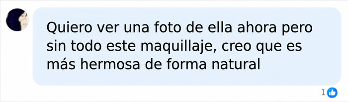 Captura de comentario pidiendo ver a la modelo Thylane Blondeau de forma natural y sin maquillaje. Captura de comentario pidiendo ver a la modelo Thylane Blondeau de forma natural y sin maquillaje.