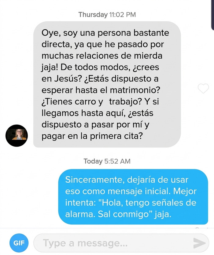 Captura de chat con una conversación incómoda que delata a mujeres tóxicas y sus altas exigencias