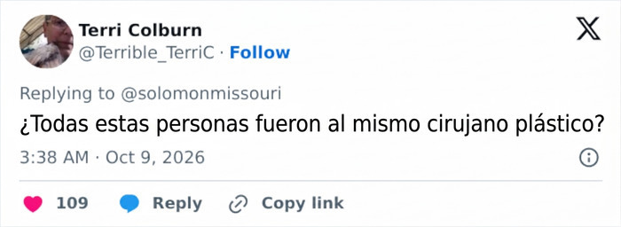 Comentario sobre cirugías que evoca el aspecto de la multimillonaria Susan Dell. Comentario sobre cirugías que evoca el aspecto de la multimillonaria Susan Dell.