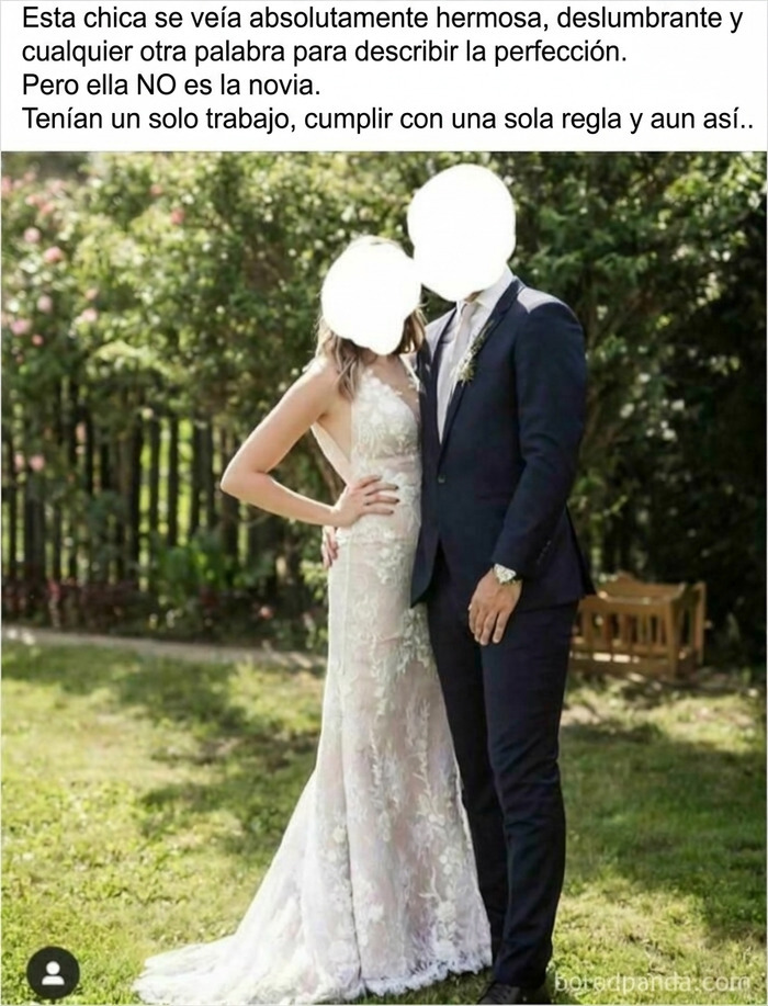 Invitada usando vestido de novia en bodas que sacaron lo peor de la gente.