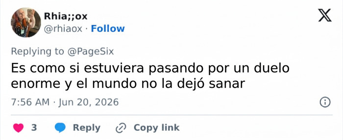 Comentario en redes sociales que opina sobre la situación personal y el aumento de peso de Kelly Osbourne. Comentario en redes sociales que opina sobre la situación personal y el aumento de peso de Kelly Osbourne.