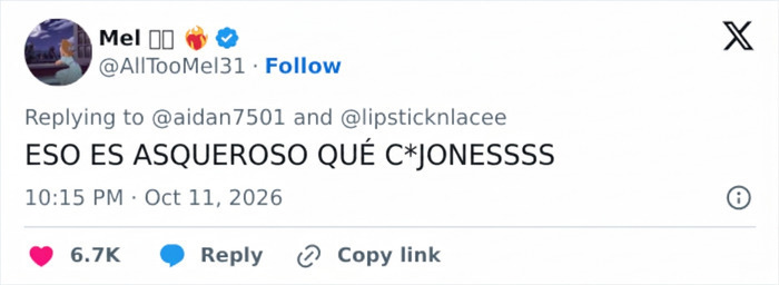 Publicaci&oacute;n en redes sociales con un comentario sobre una estrella del pop criticada por comportamiento antihigi&eacute;nico