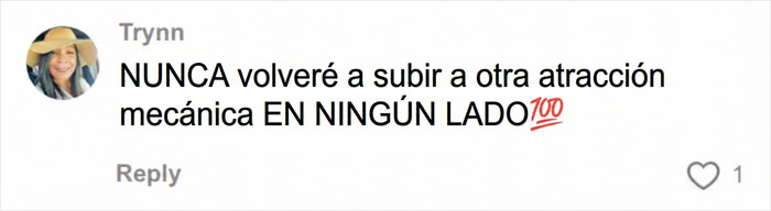 Comentario sobre nunca volver a subir a una monta&ntilde;a rusa