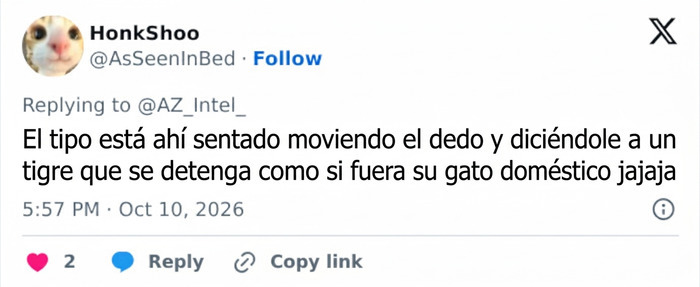 Salen a la luz nuevos detalles sobre los últimos momentos de este hombre que murió tras arrojarse al recinto de un tigre Salen a la luz nuevos detalles sobre los últimos momentos de este hombre que murió tras arrojarse al recinto de un tigre