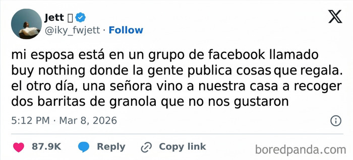 Anécdotas de vecinos sobre grupo de Facebook donde regalan cosas