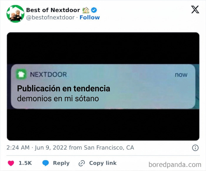Publicación trending con anécdota de demonios en sótano vecinal divertida y extraña