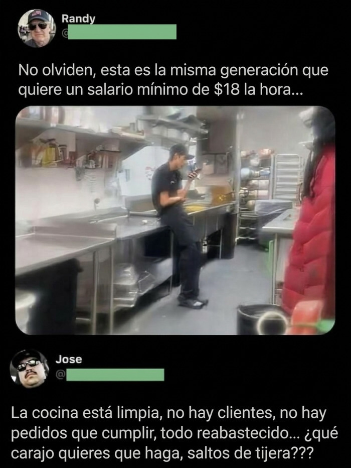 Debate sobre salario mínimo y dificultad en empleos con pocos clientes