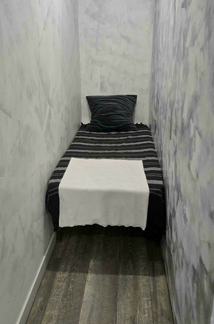 Esta "habitación" del Airbnb donde me hospedé la semana pasada