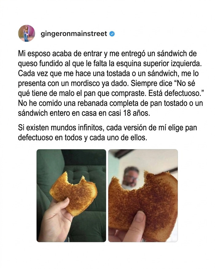 Historias reconfortantes de amor y detalles con pan defectuoso