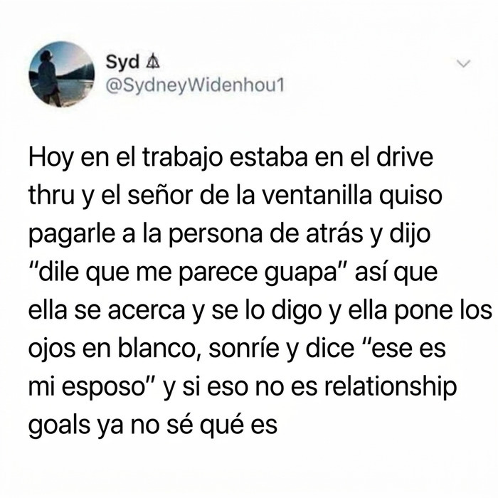 Publicación reconfortante sobre momentos dulces y relación positiva en el trabajo