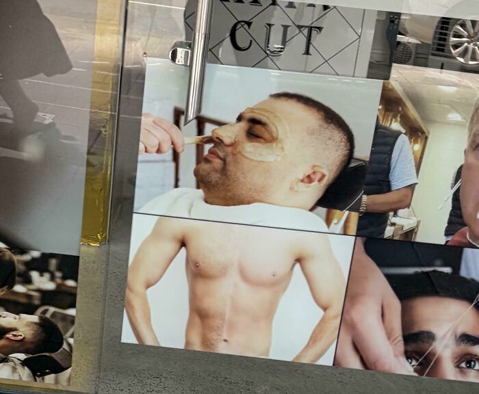 Anuncio con fallo de diseño donde la cabeza y el cuerpo de hombre no coinciden en la imagen