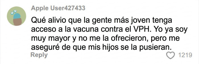 Comentario sobre acceso a vacuna contra el VPH en j&oacute;venes para prevenir c&aacute;ncer