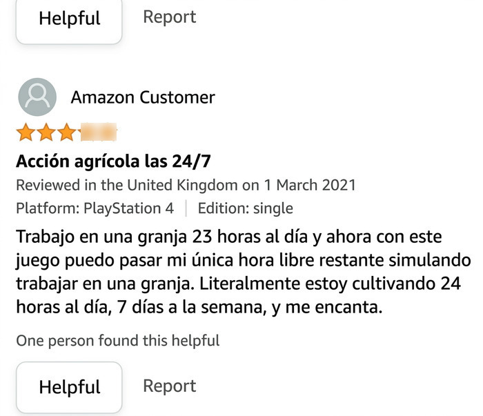 Reseña divertida de juego de simulación agrícola en Amazon para PlayStation 4