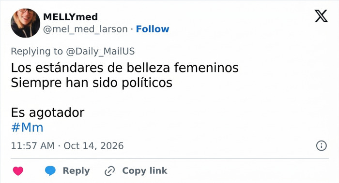 Publicacion sobre estandares de belleza en Hollywood y la tendencia Anti-Mar-a-Lago. Publicacion sobre estandares de belleza en Hollywood y la tendencia Anti-Mar-a-Lago.