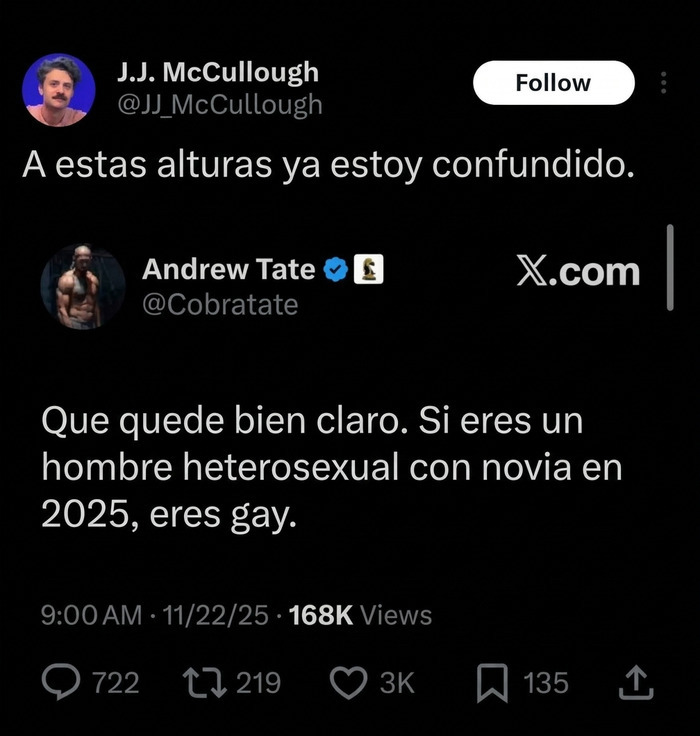 Captura de pantalla de una publicación en redes sociales incluida en la colección de memes y bromas.