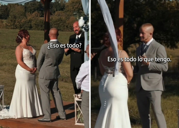 "Espero que &eacute;l le pida el divorcio": Esta novia desata la pol&eacute;mica por sus votos matrimoniales