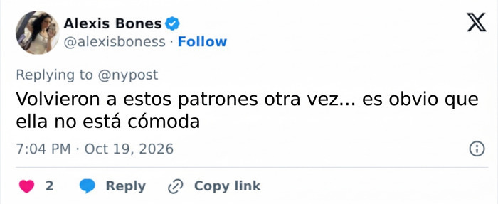 Comentario en redes sociales criticando el nuevo look de Kanye West y Bianca Censori.