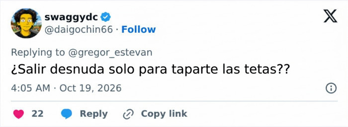 Publicaci&oacute;n cuestionando la vestimenta de Kanye West y Bianca Censori.