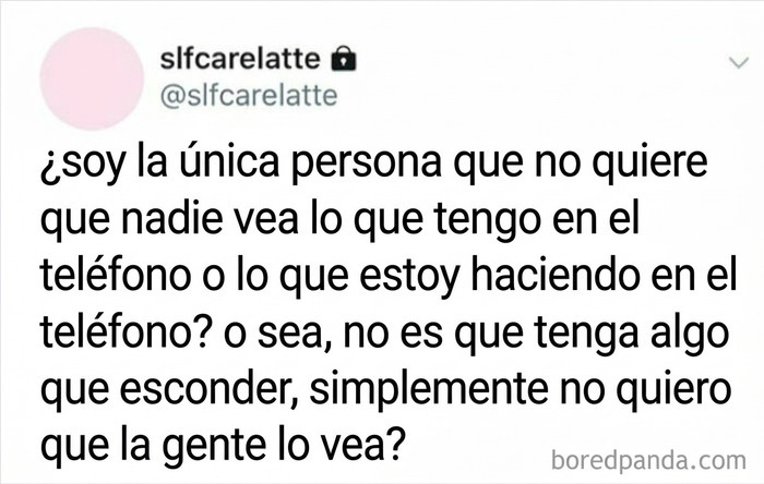 Captura de pantalla de un tuit cómico sobre la privacidad del teléfono, un ejemplo de memes británicos.