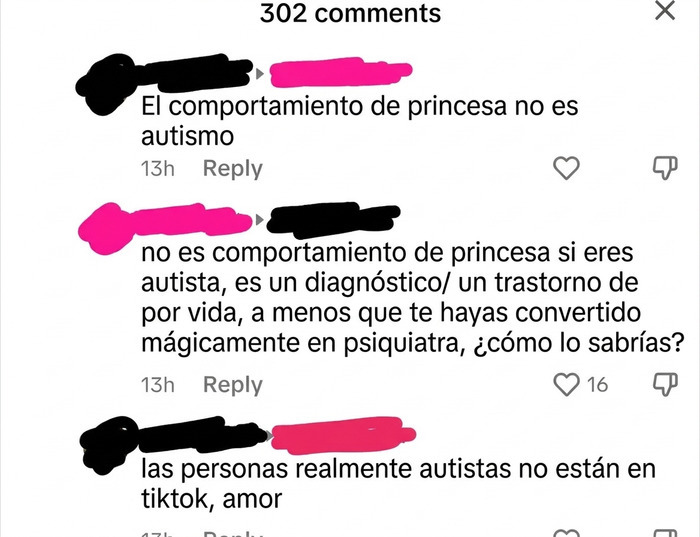 Captura de comentarios ridículos en redes que muestran a personas demostrando su ignorancia en TikTok.