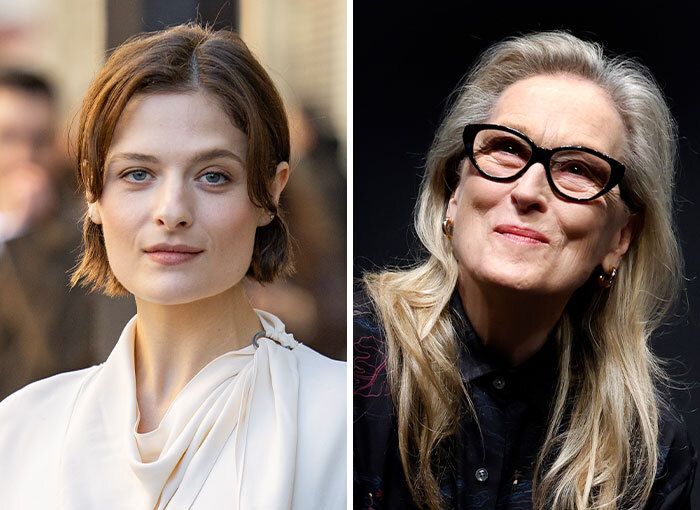 Louisa Jacobson junto a su famosa madre Meryl Streep, ejemplo de hijos de celebridades de Hollywood.