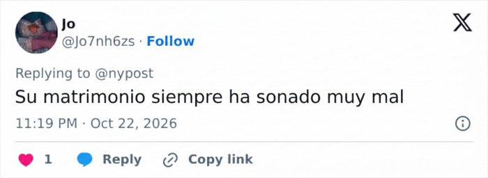 Publicación en redes sociales con críticas sobre el matrimonio y la crianza de la actriz Kristen Bell Publicación en redes sociales con críticas sobre el matrimonio y la crianza de la actriz Kristen Bell